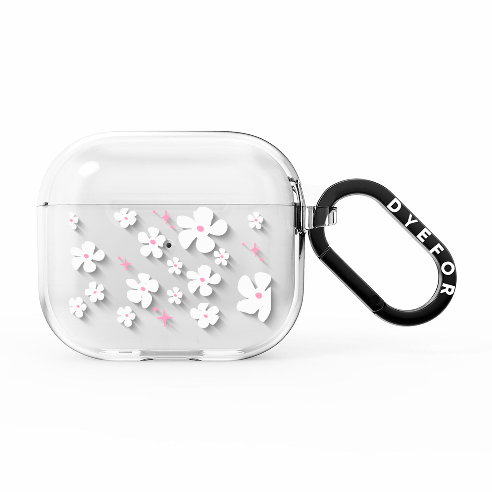 Abstract Daisy AirPods Clear Case 3rd Gen