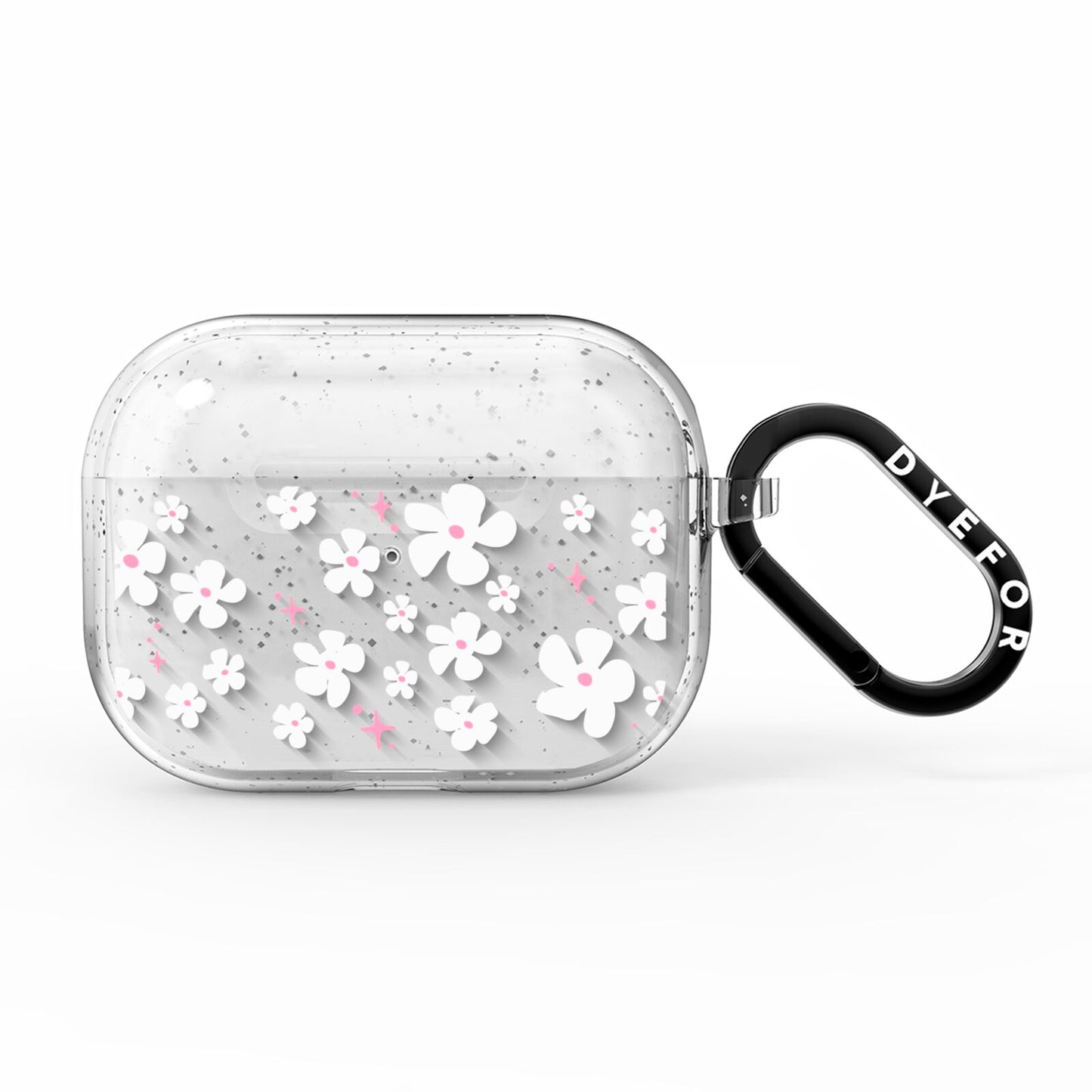 Abstract Daisy AirPods Pro Glitter Case
