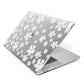 Abstract Daisy Apple MacBook Case Side View