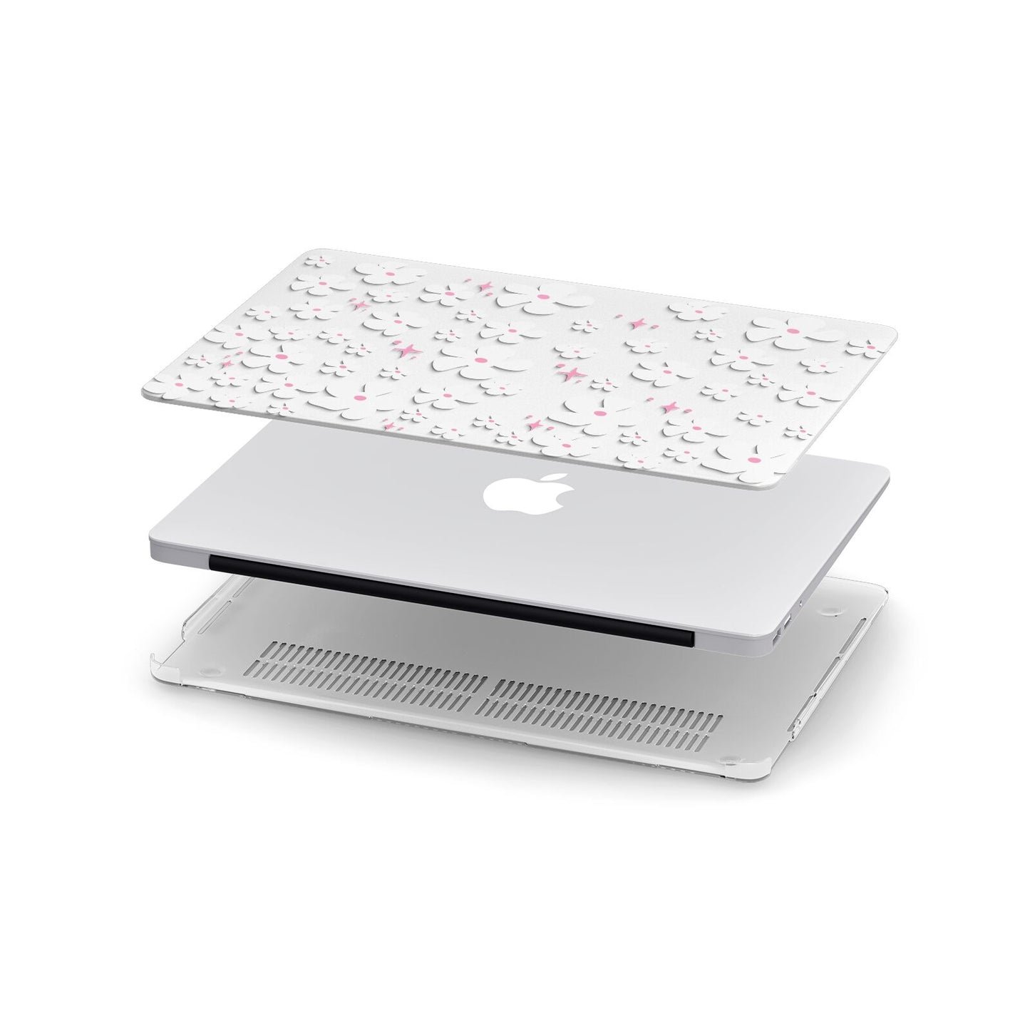 Abstract Daisy Apple MacBook Case in Detail
