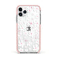 Abstract Daisy Apple iPhone 11 Pro in Silver with Pink Impact Case
