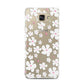 Abstract Daisy Samsung Galaxy A7 2016 Case on gold phone