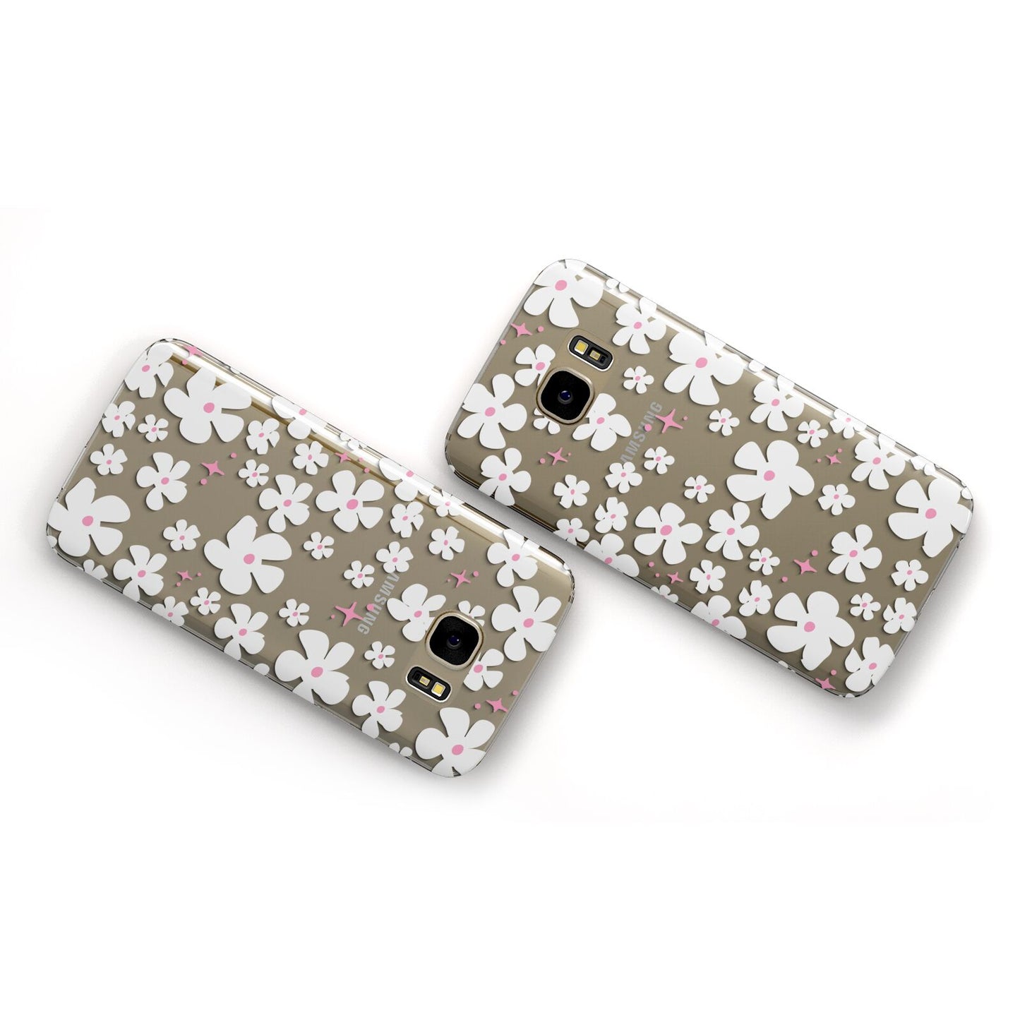 Abstract Daisy Samsung Galaxy Case Flat Overview