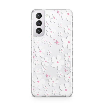 Abstract Daisy Samsung S21 Case