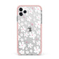 Abstract Daisy iPhone 11 Pro Max Impact Pink Edge Case