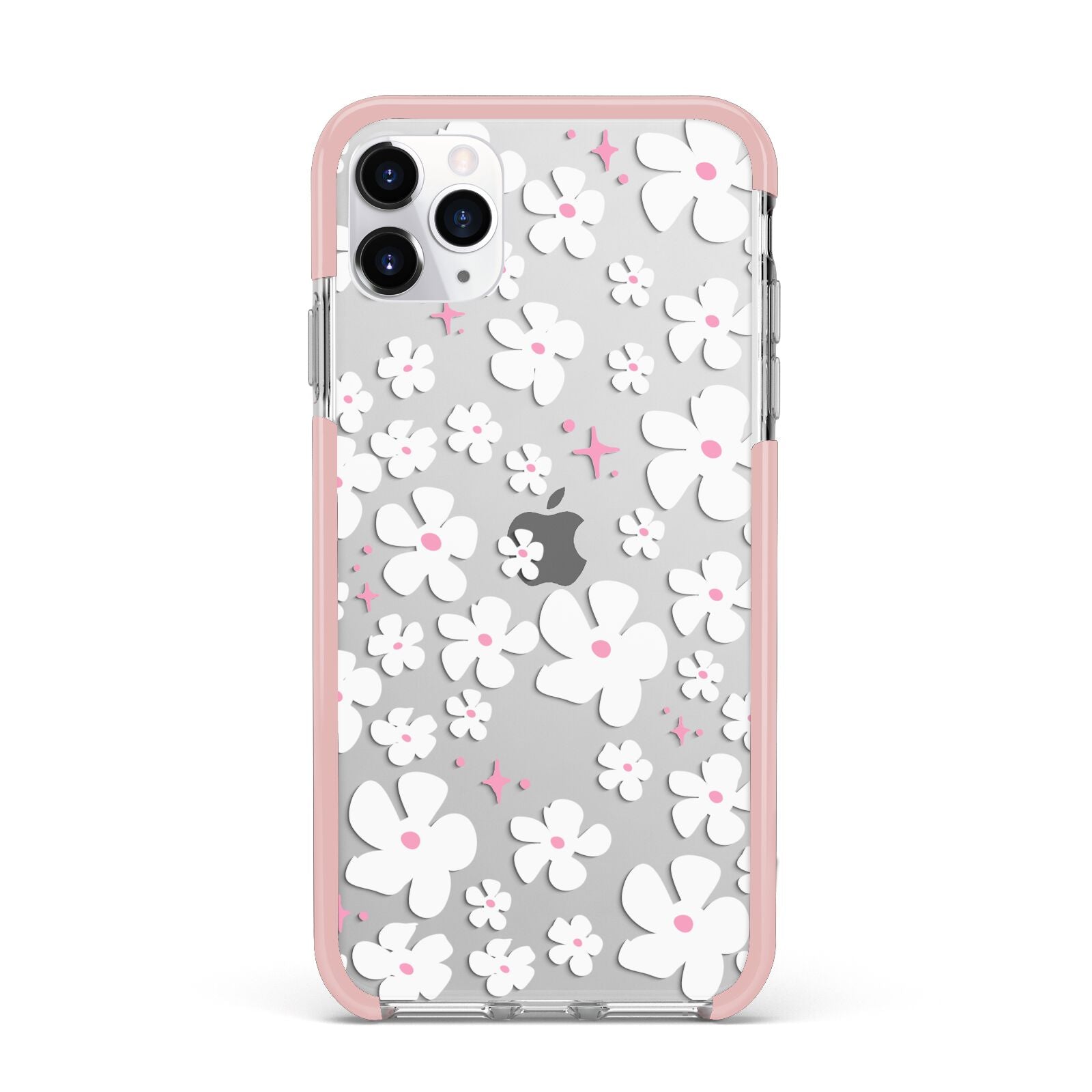 Abstract Daisy iPhone 11 Pro Max Impact Pink Edge Case