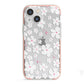 Abstract Daisy iPhone 13 Mini TPU Impact Case with Pink Edges