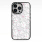 Abstract Daisy iPhone 13 Pro Black Impact Case on Silver phone