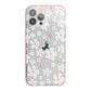 Abstract Daisy iPhone 13 Pro Max TPU Impact Case with Pink Edges