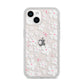 Abstract Daisy iPhone 14 Clear Tough Case Starlight