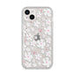 Abstract Daisy iPhone 14 Plus Glitter Tough Case Starlight