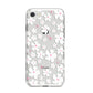 Abstract Daisy iPhone 8 Bumper Case on Silver iPhone