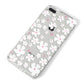 Abstract Daisy iPhone 8 Plus Bumper Case on Silver iPhone Alternative Image