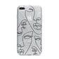 Abstract Face iPhone 7 Plus Bumper Case on Silver iPhone