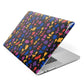Abstract Floral Apple MacBook Case Side View