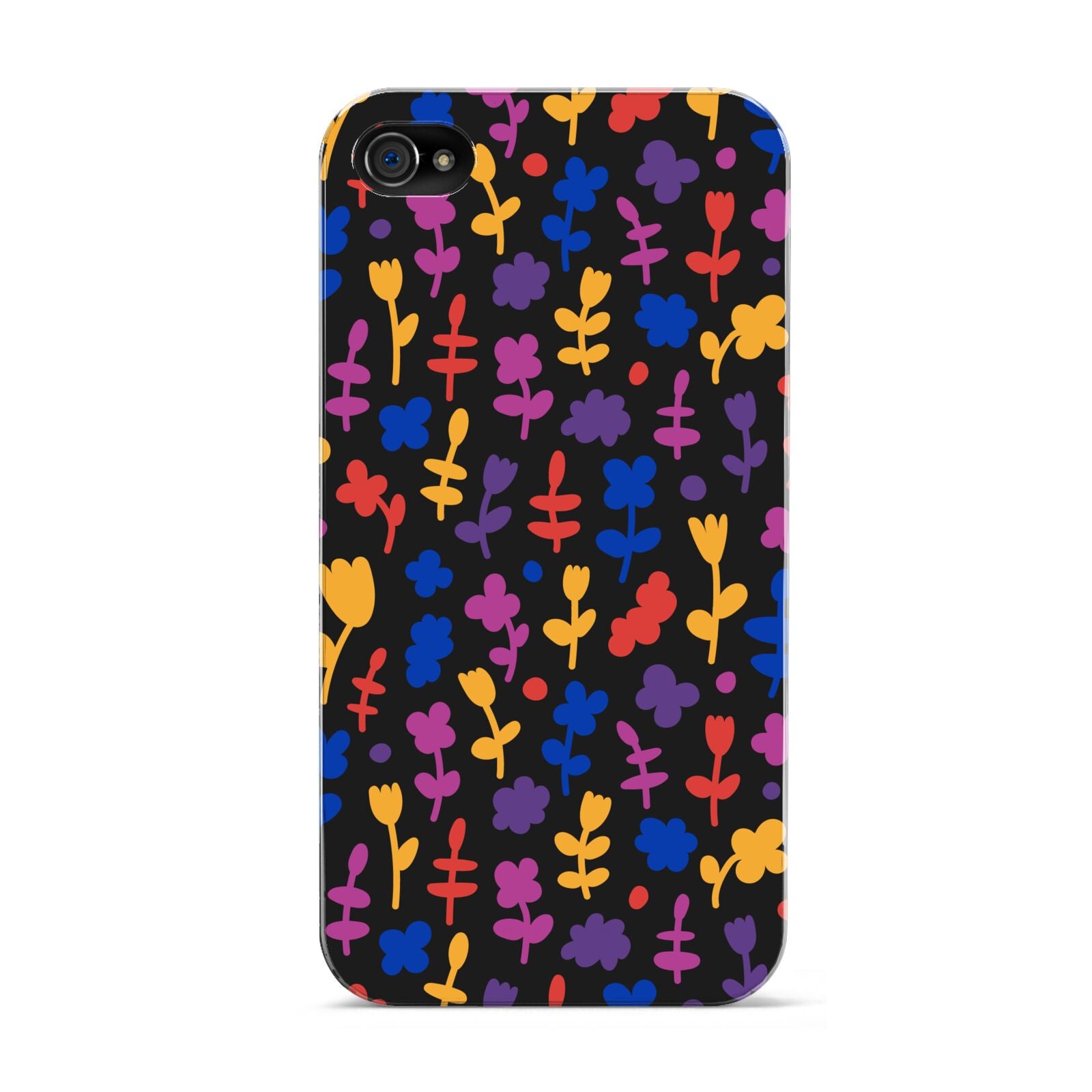 Abstract Floral Apple iPhone 4s Case