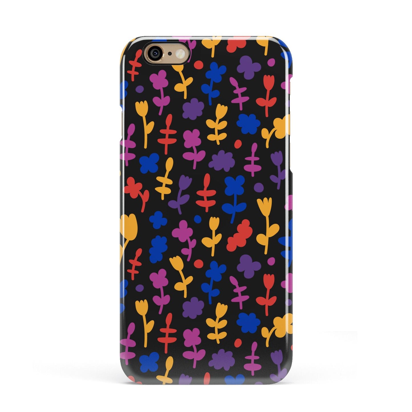 Abstract Floral Apple iPhone 6 3D Snap Case