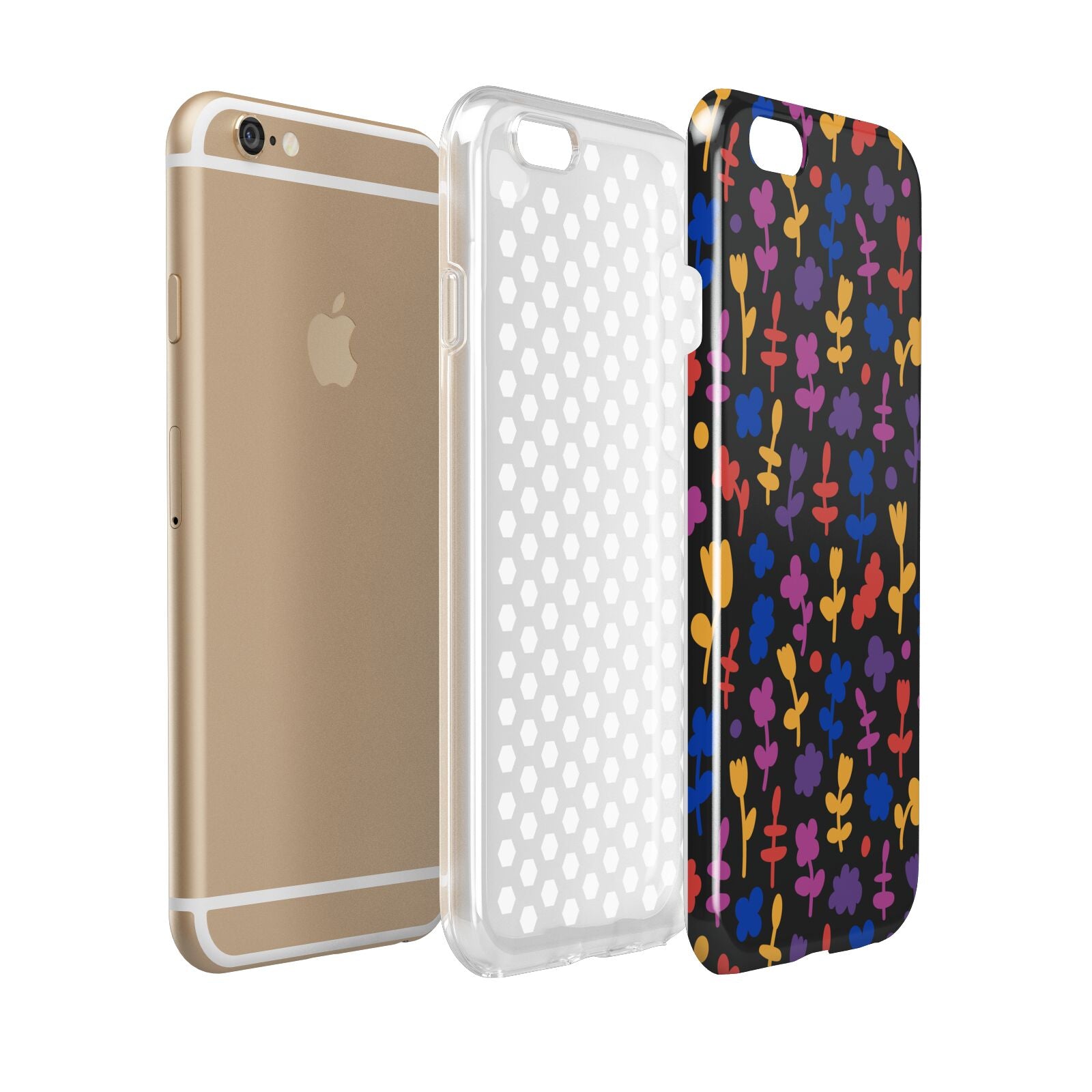 Abstract Floral Apple iPhone 6 3D Tough Case Expanded view