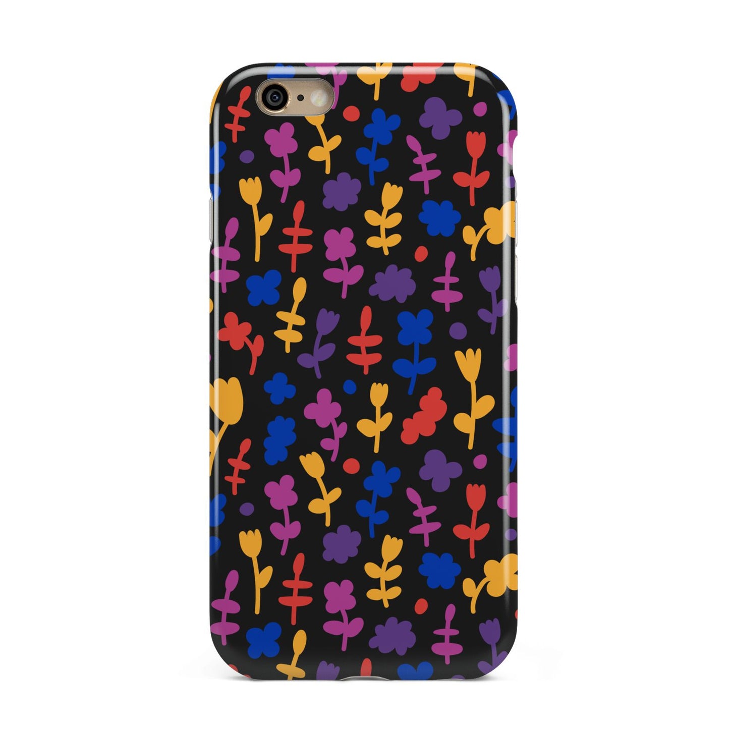 Abstract Floral Apple iPhone 6 3D Tough Case