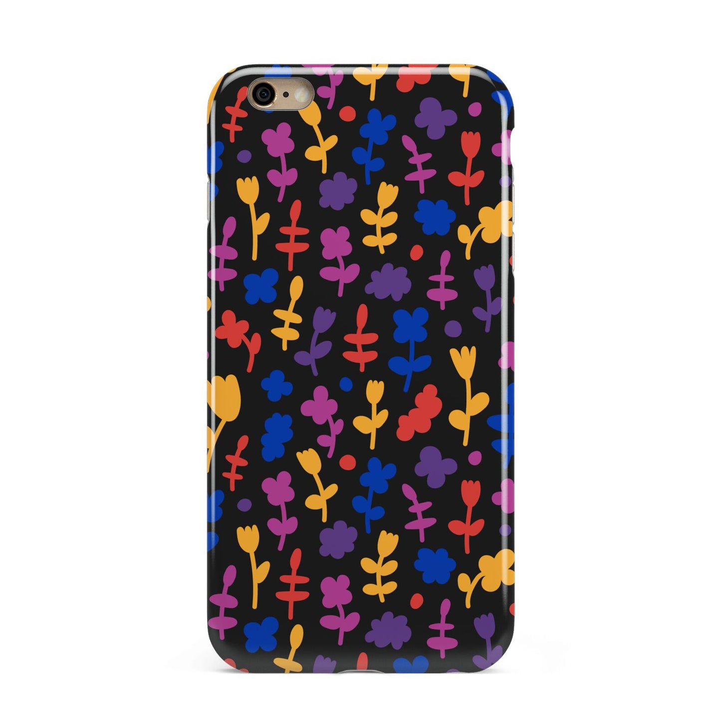Abstract Floral Apple iPhone 6 Plus 3D Tough Case
