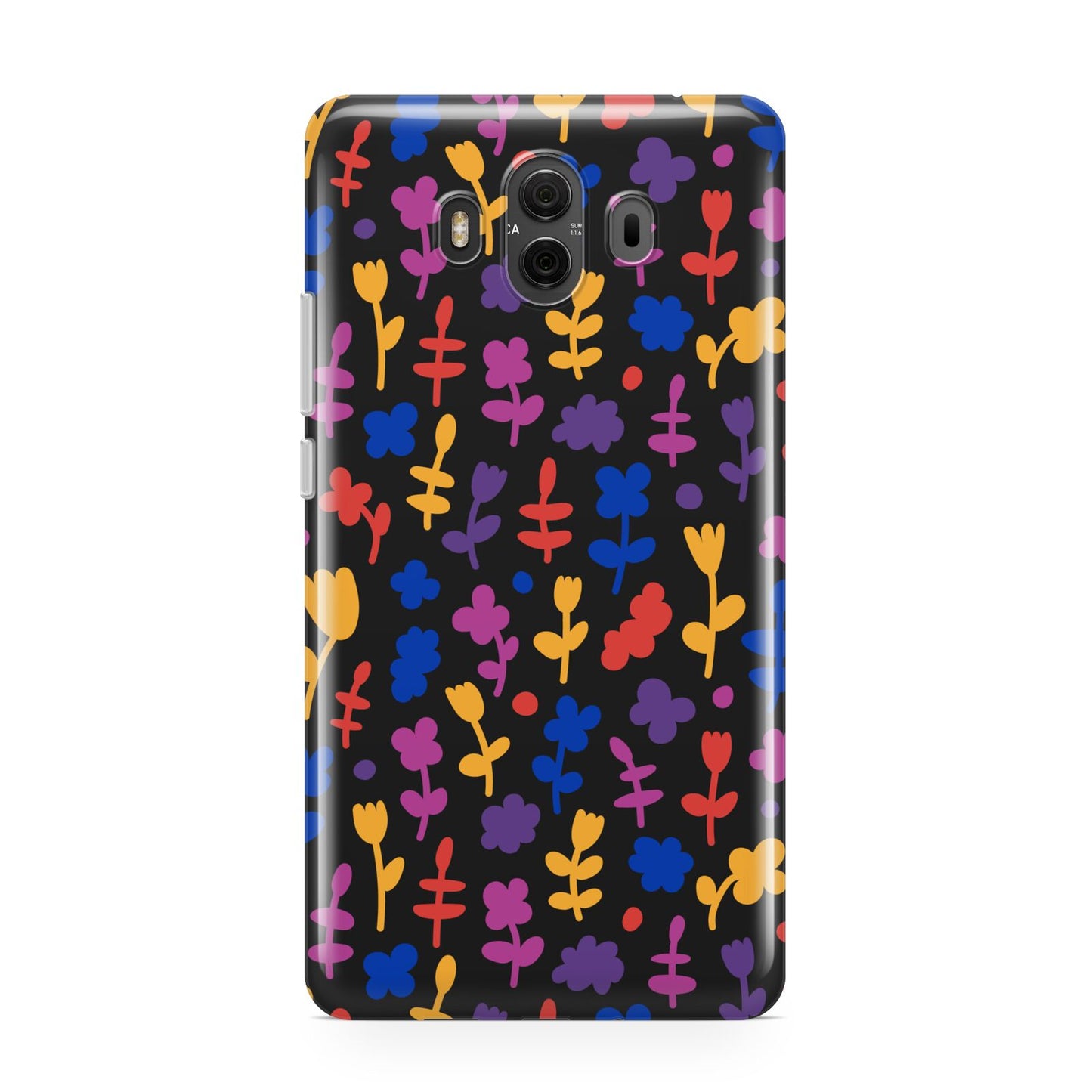 Abstract Floral Huawei Mate 10 Protective Phone Case