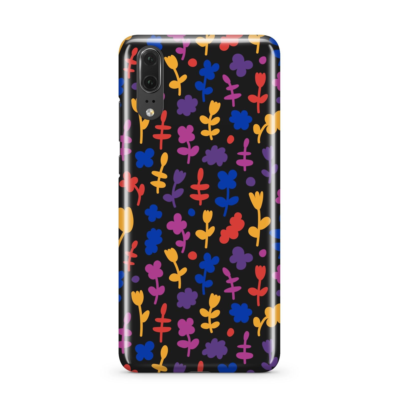 Abstract Floral Huawei P20 Phone Case
