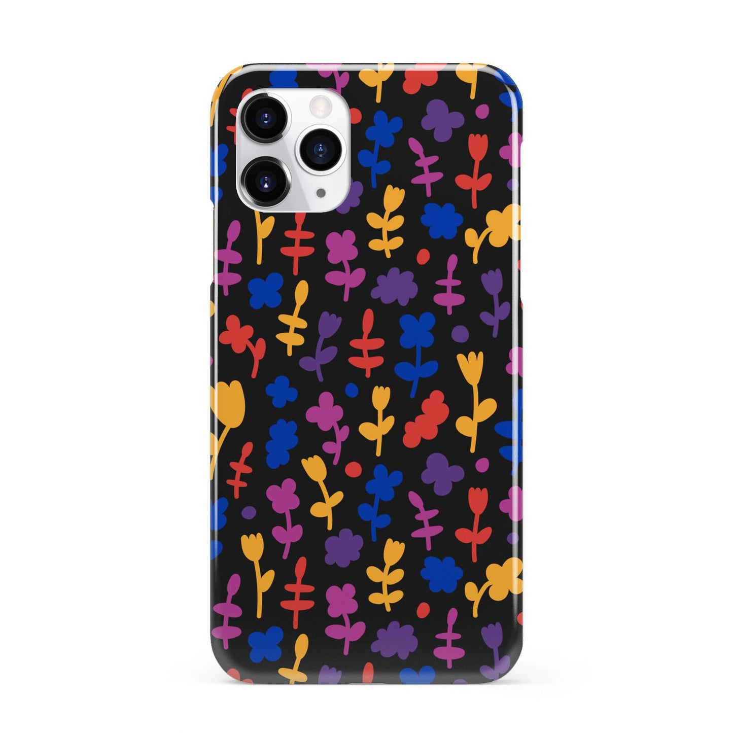 Abstract Floral iPhone 11 Pro 3D Snap Case