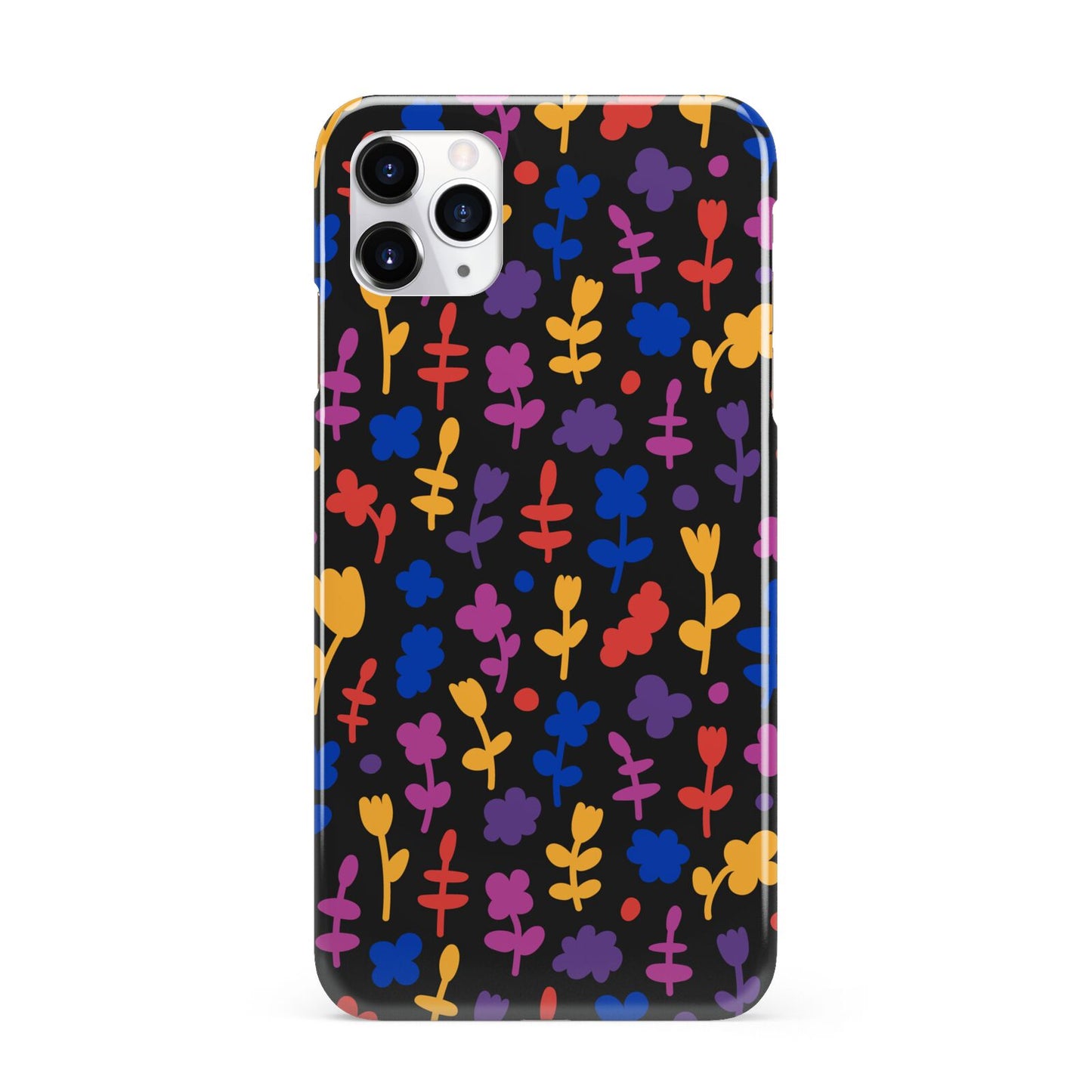 Abstract Floral iPhone 11 Pro Max 3D Snap Case