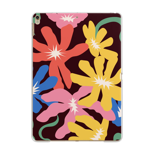 Abstract Flowers Apple iPad Gold Case