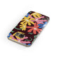 Abstract Flowers Samsung Galaxy Case Front Close Up