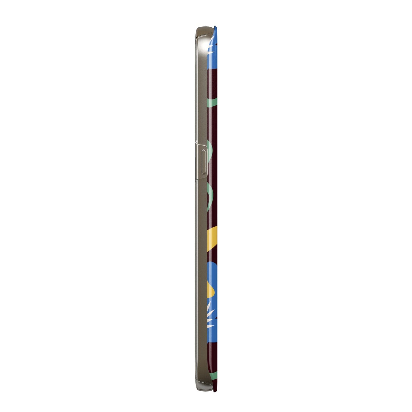 Abstract Flowers Samsung Galaxy Case Side View