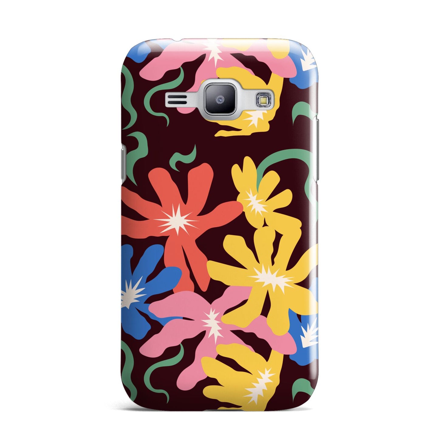 Abstract Flowers Samsung Galaxy J1 2015 Case