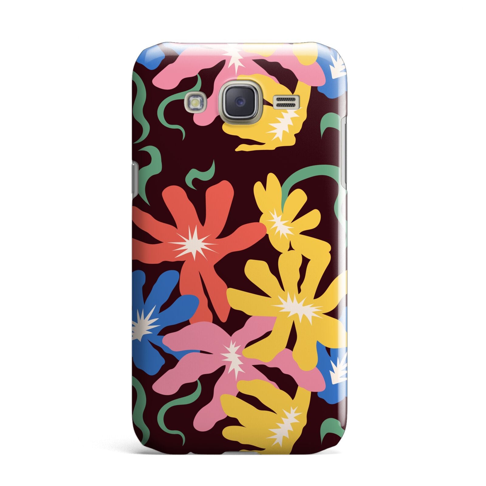 Abstract Flowers Samsung Galaxy J7 Case