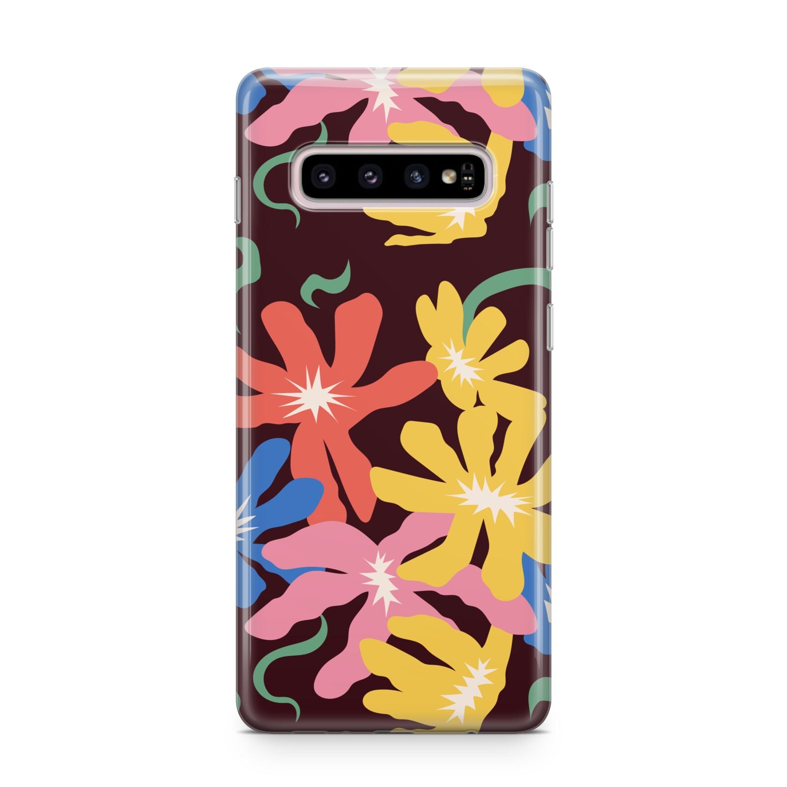 Abstract Flowers Samsung Galaxy S10 Plus Case