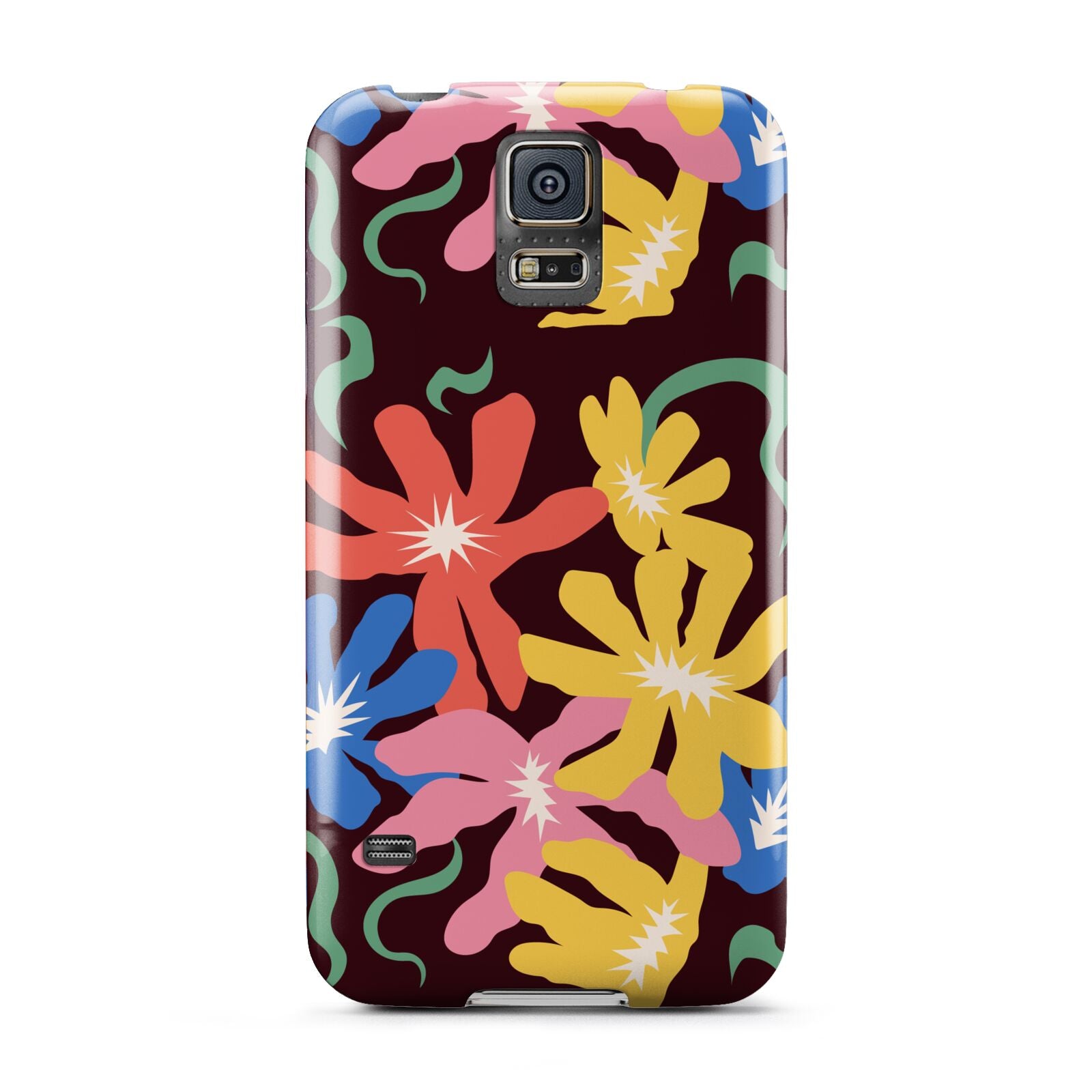 Abstract Flowers Samsung Galaxy S5 Case