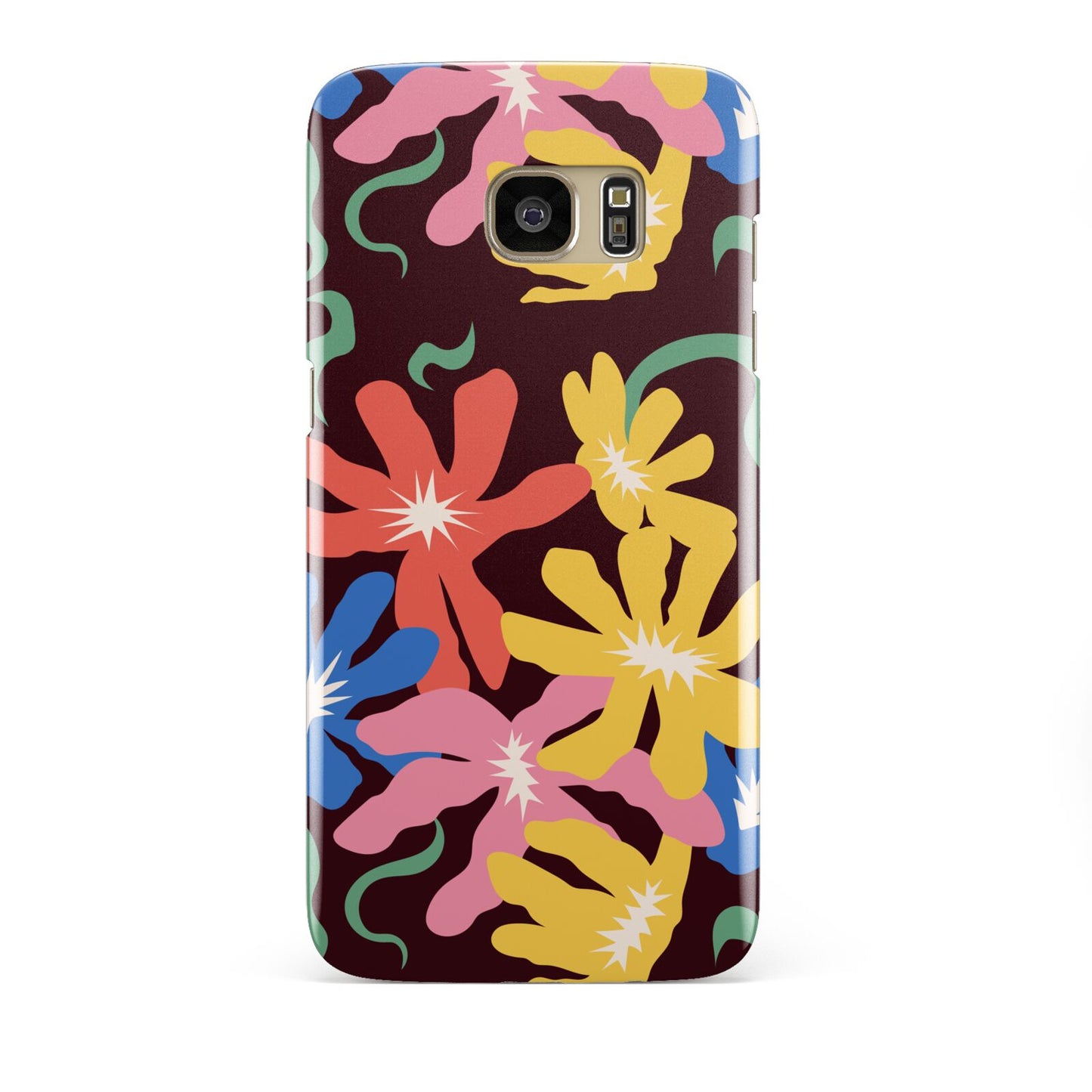 Abstract Flowers Samsung Galaxy S7 Edge Case