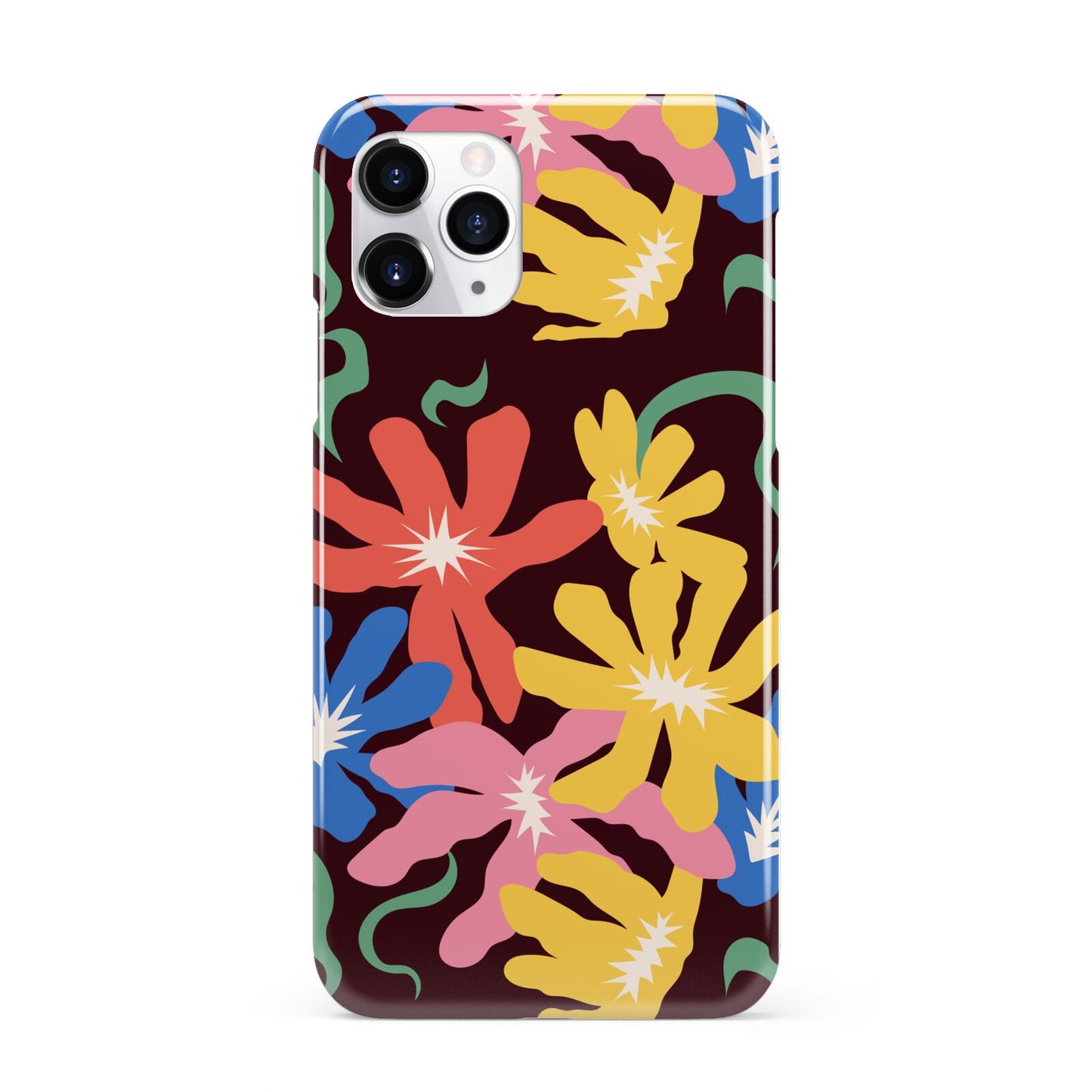 Abstract Flowers iPhone 11 Pro 3D Snap Case