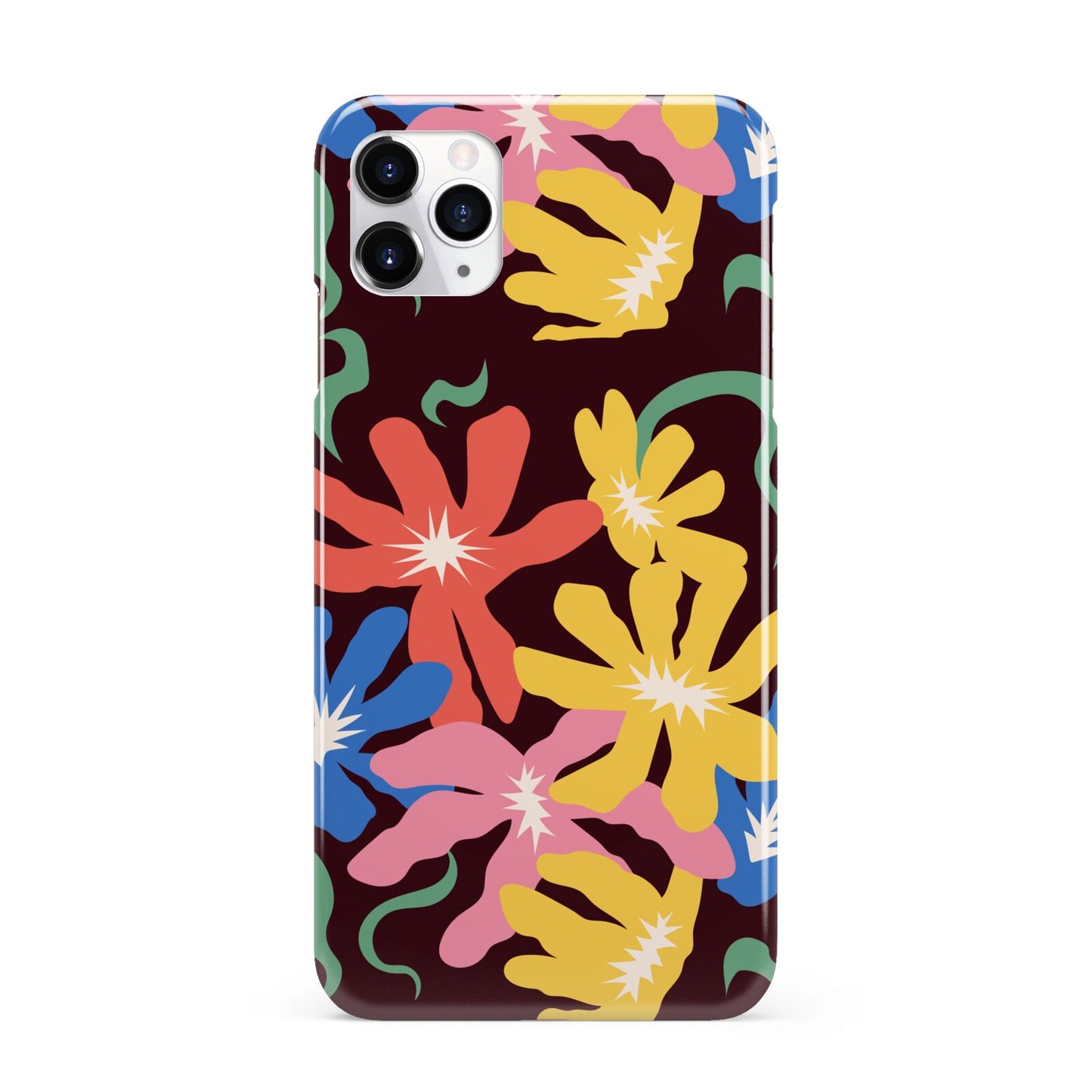 Abstract Flowers iPhone 11 Pro Max 3D Snap Case