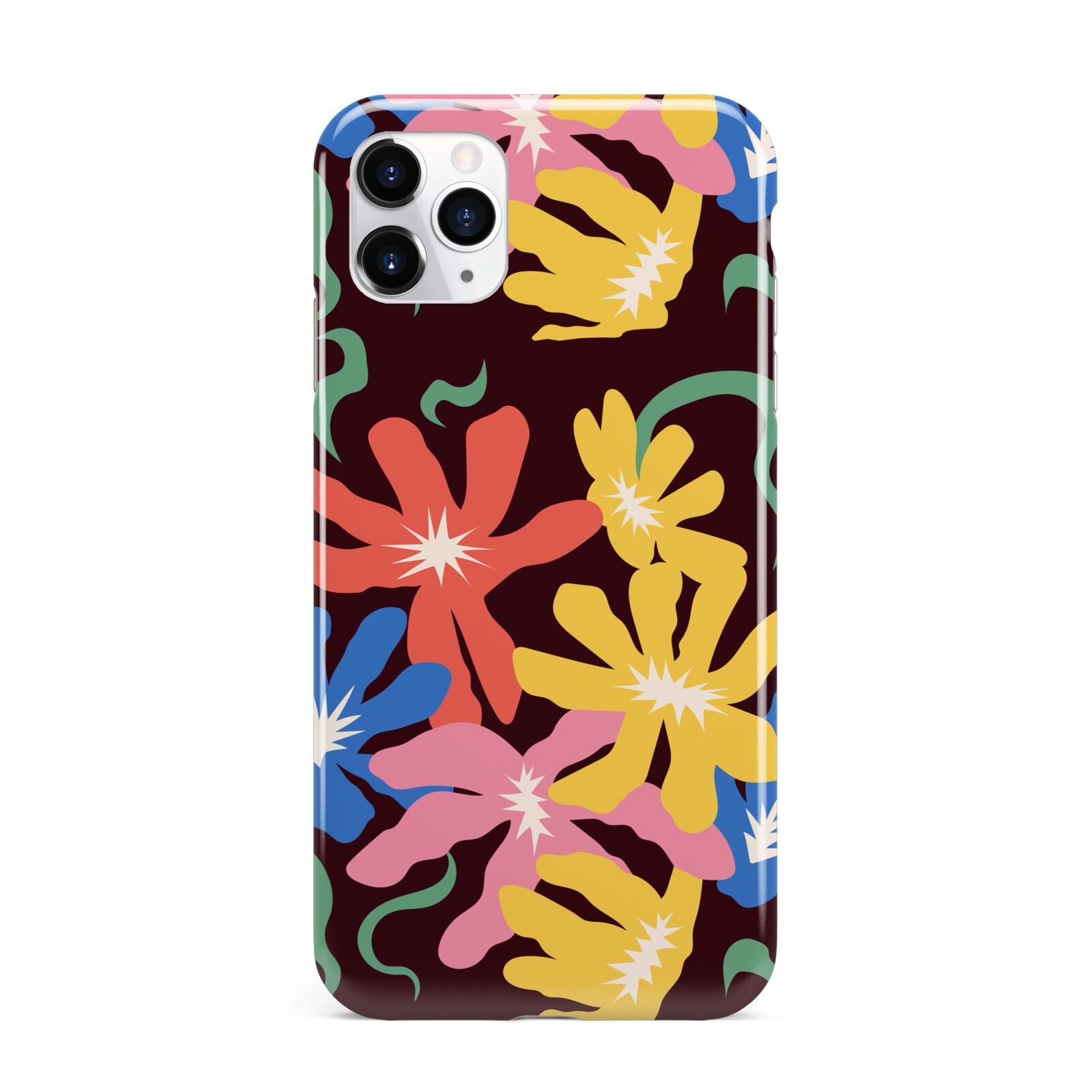 Abstract Flowers iPhone 11 Pro Max 3D Tough Case