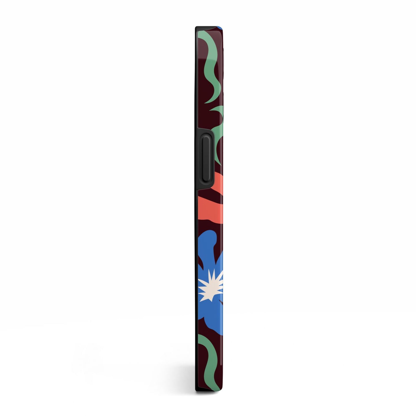 Abstract Flowers iPhone 13 Pro Side Image 3D Tough Case