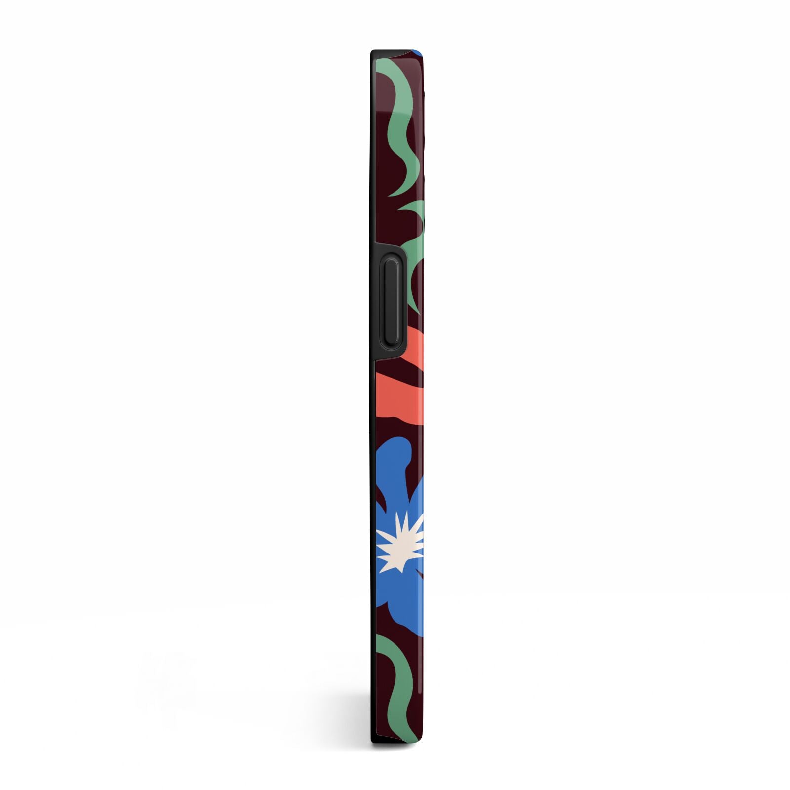 Abstract Flowers iPhone 13 Pro Side Image 3D Tough Case