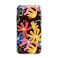 Abstract Flowers iPhone X Bumper Case on Silver iPhone Alternative Image 1
