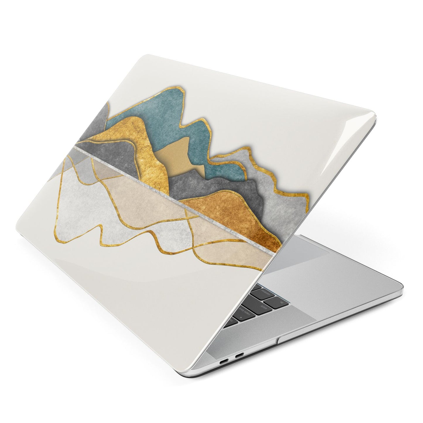 Abstract Mountain Apple MacBook Case Side View