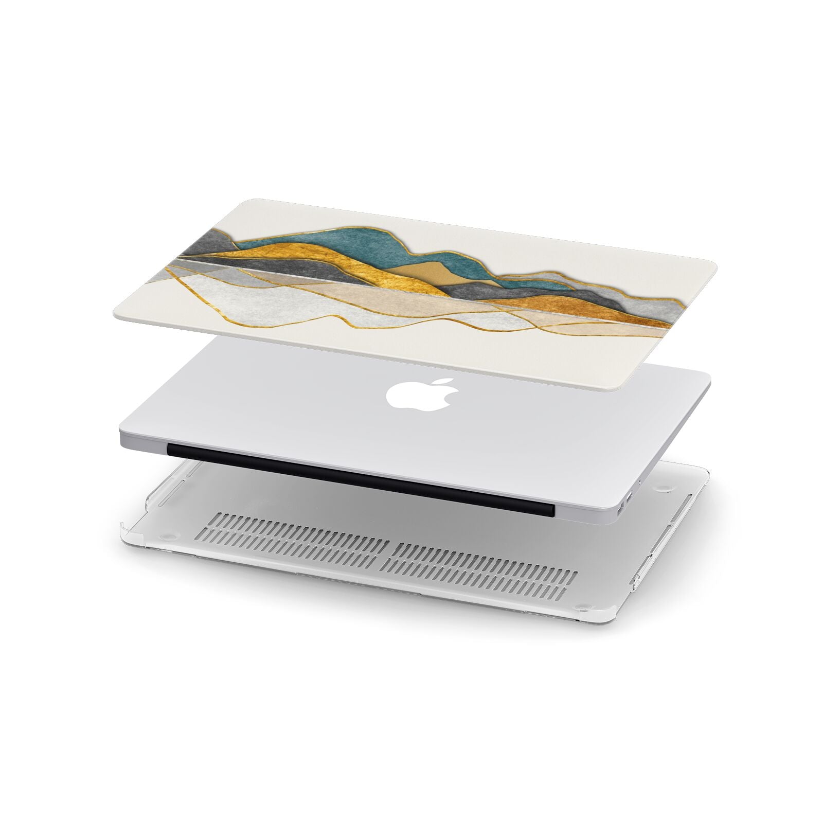Abstract Mountain Apple MacBook Case in Detail