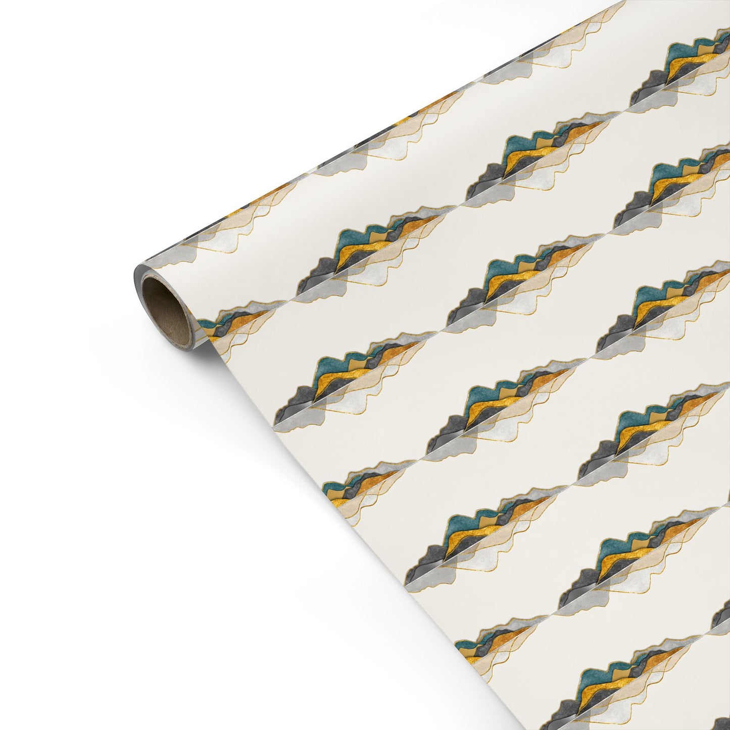 Abstract Mountain Personalised Gift Wrap