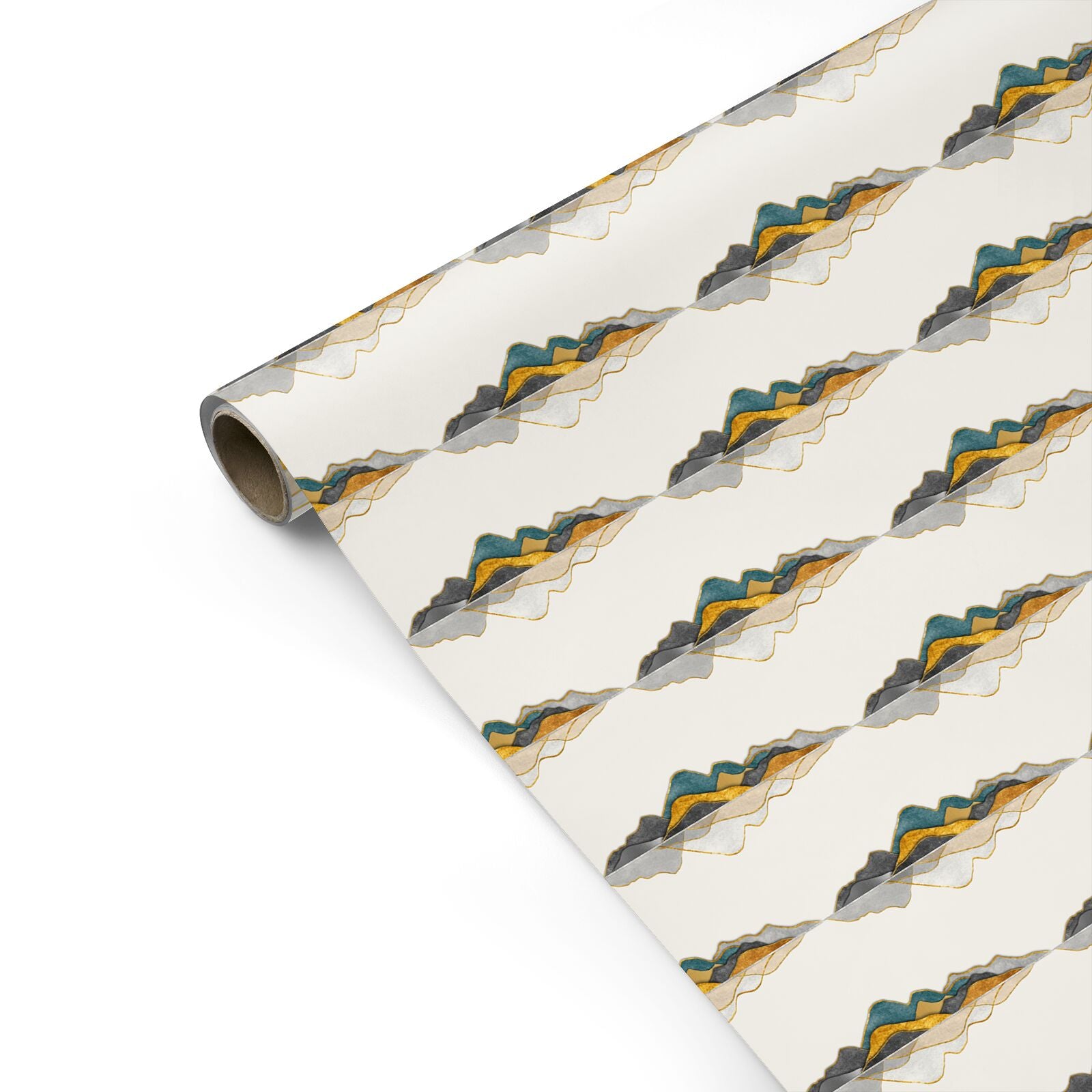 Abstract Mountain Personalised Gift Wrap
