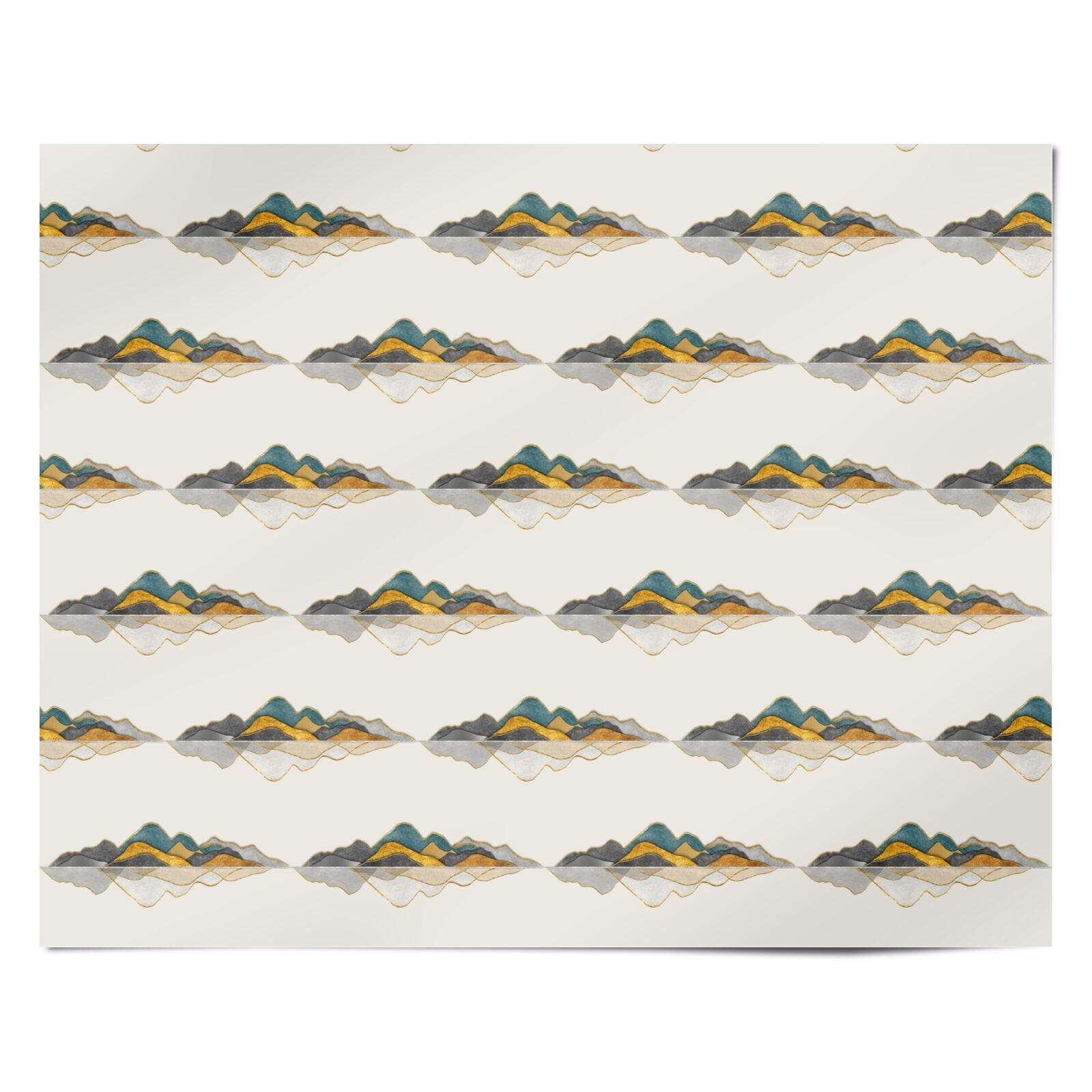 Abstract Mountain Personalised Wrapping Paper Alternative