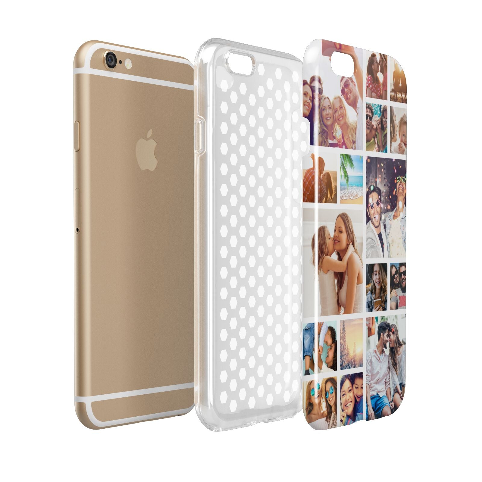 Abstract Multi Tile Photo Montage Upload Apple iPhone 6 3D Tough Case Expanded view
