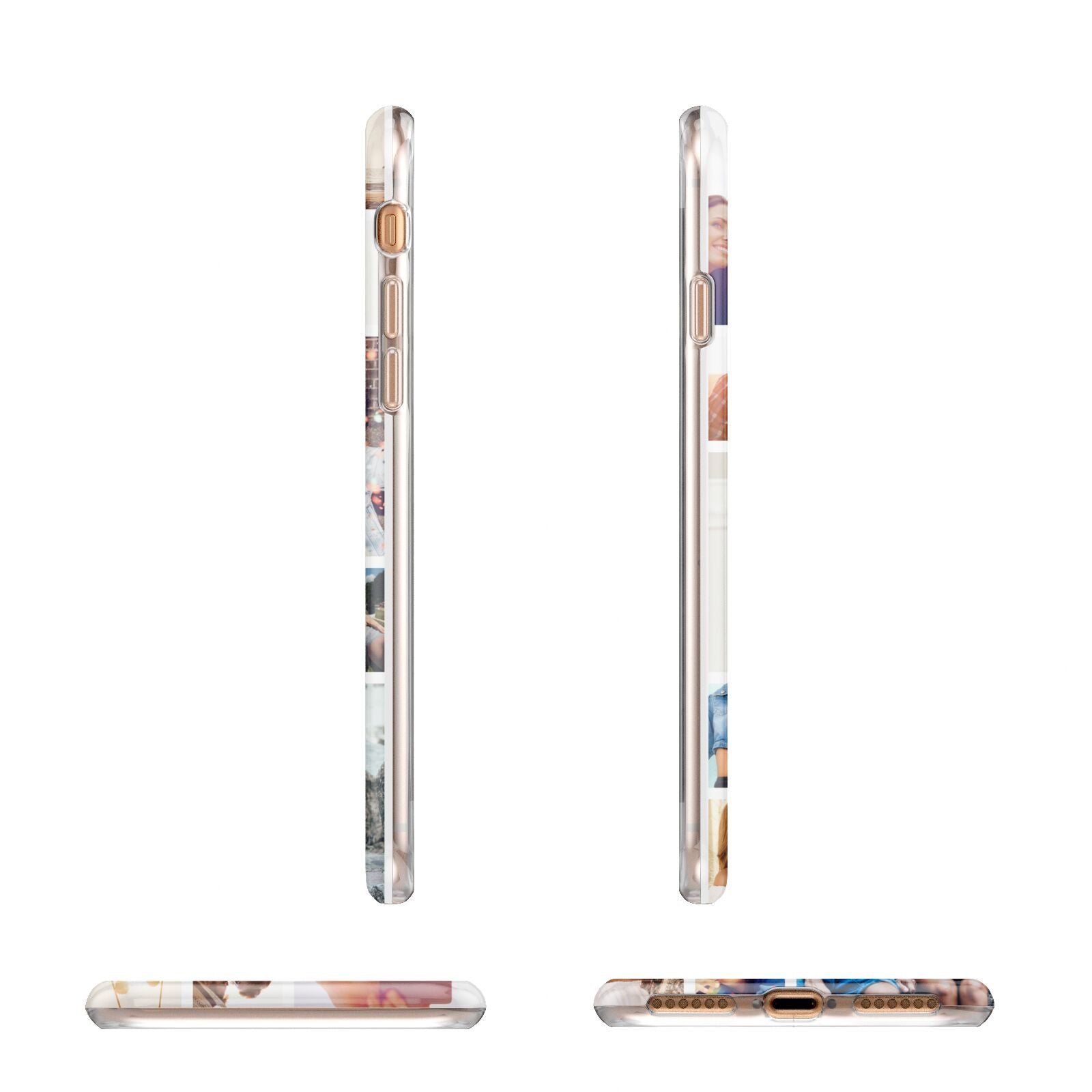 Abstract Multi Tile Photo Montage Upload Apple iPhone 7 8 3D Wrap Tough Case Alternative Image Angles