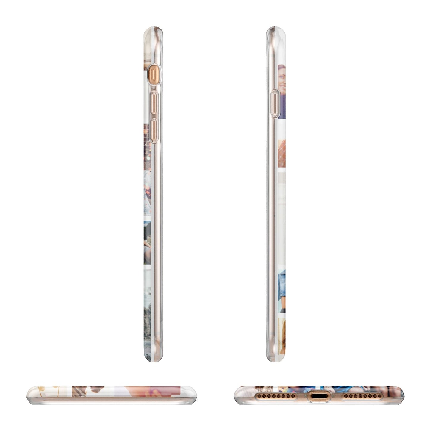 Abstract Multi Tile Photo Montage Upload Apple iPhone 7 8 Plus 3D Wrap Tough Case Alternative Image Angles